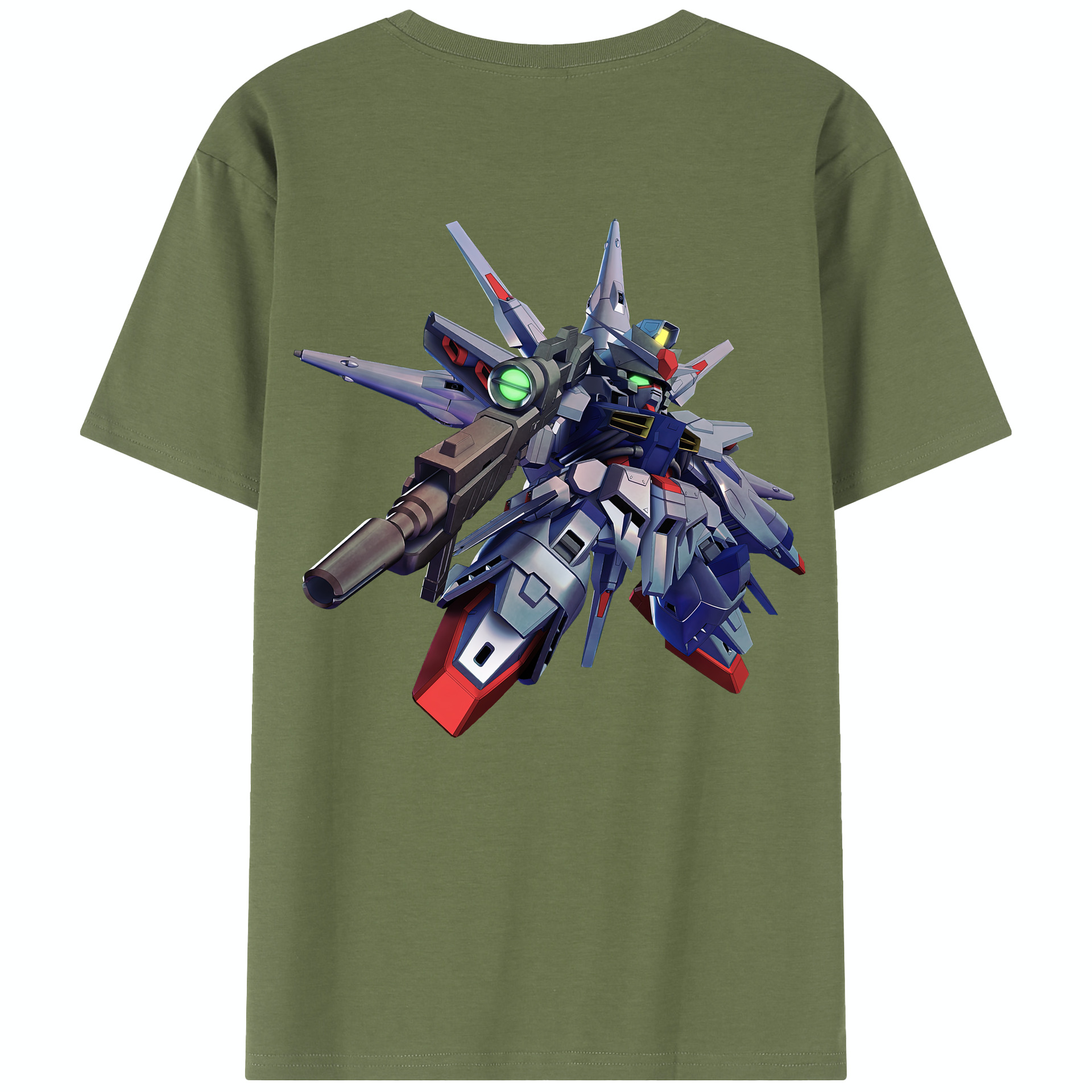 （画像用） 機動戦士ガンダム Mobile Suit Gundam 綿100％半袖Tシャツ（背面プリント）